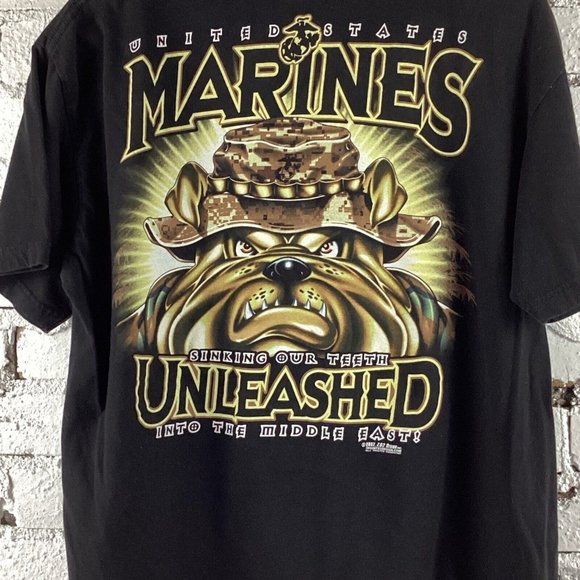 United States Marine Corps T-shirt Unisex Size Large Black 7.62 Design SS - Picture 4 of 9